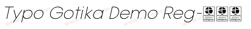 Typo Gotika Demo Reg字体转换